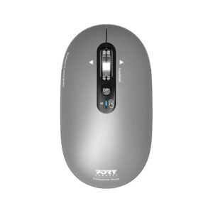 Port Designs Pure Mac 2.4 GHz USB-C Wireless Bluetooth Mouse Grey 910009