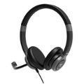 Port Designs PRO ON'R 300 USB Stereo Headphone Black 912001