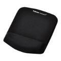 Fellowes PlushTouch Mousepad Wrist Support Black 9252003