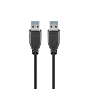 Goobay USB 3.0 SuperSpeed Male to Male 1.8m Cable Black 93928