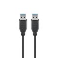 Goobay USB 3.0 SuperSpeed Male to Male 1.8m Cable Black 93928