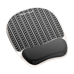Fellowes Photo Gel Mousepad Wrist Support Chevron 9653401