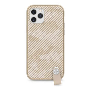Moshi Altra SnapTo Slim Hardshell Case with Strap for iPhone 12 Pro - Sahara Beige