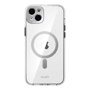 Moshi iGlaze Slim Hardshell MagSafe Case for iPhone 14 Plus - Luna Silver 99MO137206