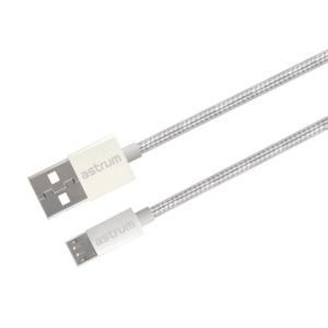 Astrum Verve UM30 1m USB-A to Micro USB Braided Cable White A53103BW