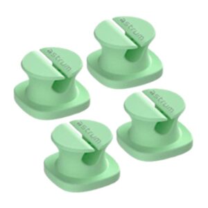 Astrum CO060 Mini Cable Organizer Clips Green 4-pack A71006-J