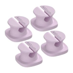 Astrum CO060 Mini Cable Organizer Clips Purple 4-pack A71006-M