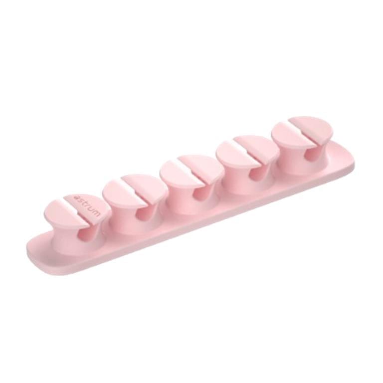 Astrum CO110 5 Bay 4 Storage Compartments Cable Organizer Clips Pink A71011-L
