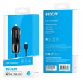 Astrum CC390 8-pin Lightning MFI Car Charger 1.5m Black A93039-B