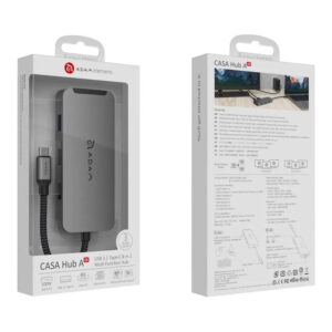 Adam Elements CASA A08 8-in-1 Type-C Hub Grey AAPADHUBA08GY