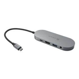 Adam Elements CASA HUB S 5-in-1 Type-C Hub with 240GB SSD - Grey AAPADHUBS240GY