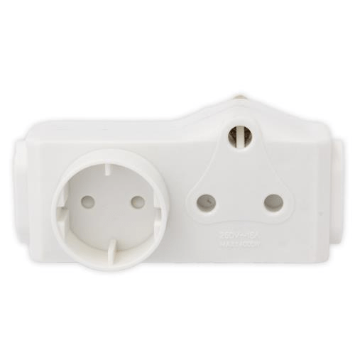 Parrot 1 x 16A SA & 2 x Euro & 1 x Schucko Socket Adaptor