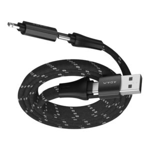 Adam Elements PeAk MF401 4-in-1 60W Charging Cable 1m – Black ACBADMF401BK