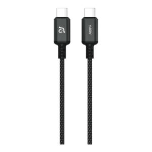 Adam Elements CASA S120 Type-C Male to Male Braided Cable 1.2m Black ACBADS120BK