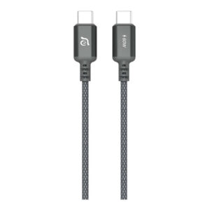 Adam Elements CASA S120 Type-C Male to Male Braided Cable 1.2m Grey ACBADS120GY