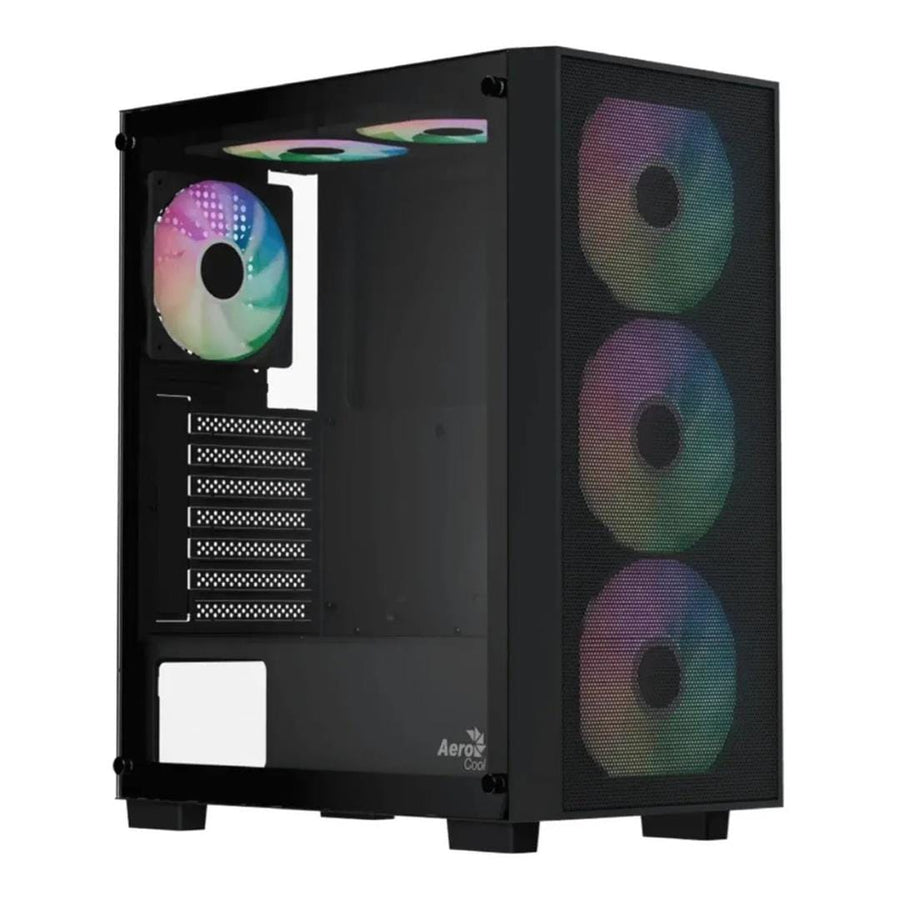 Aerocool B509A Flow ARGB ATX Mid Tower Gaming PC Case Black ACCM-BD02063.11