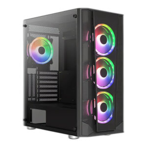 Aerocool Prism ARGB ATX Mid-Tower PC Case Black ACCM-PB29143.11