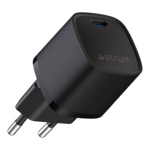 Astrum WATZ20P 20W PD USB-C Wall Charger Black ACHW20PBE
