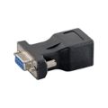 Unitek DB9 Female to RJ45 Plastic Adaptor Black AD-DB9F-RJ45F