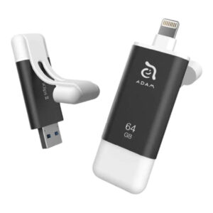 Adam Elements iKlips II 64GB Lightning Flash Drive Grey ADRAD64KL2GY-1