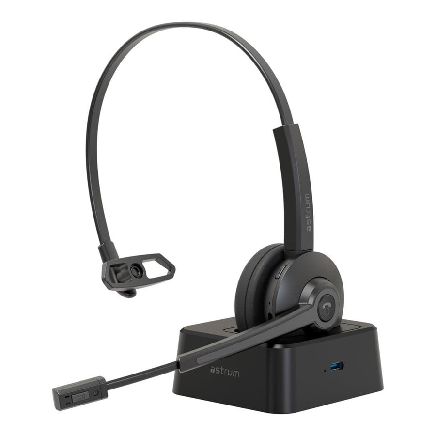 Astrum TALKAIR10 Wireless Mono Headset with Dock Black AHDXTA10B