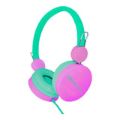 Amplify Kids Adventure Auxiliary Headphone Green and Pink AM-10903-MT