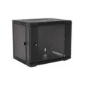 RCT 9U Cabinet Wallmount 600W x 450D Glass Door 50kg Load AP49U.GLA.B.PC