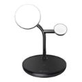 Adam Elements OMNIA M3+ 3-in-1 Wireless Charging Station Black APAADM3PUSBK