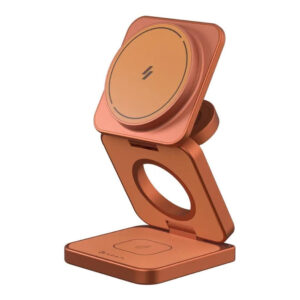 Adam Elements Mag 3 Ultra Qi2 3-in-1 Foldable Charging Station – Orange APAADMAG3ULOR