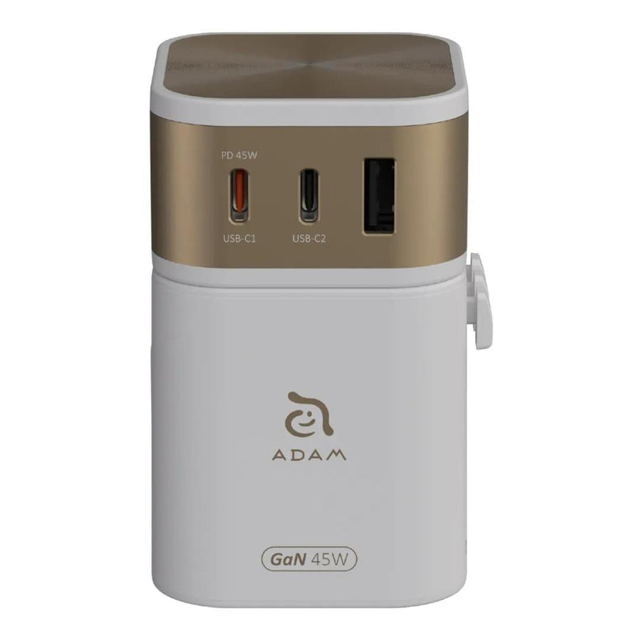 Adam Elements OMNIA T45 45W Universal Travel Adapter Charger White APAADT45WH