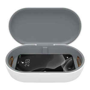 Adam Elements OMNIA UVC+ UV Ozone Sterilizer Box with Fast Wireless Charger White