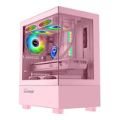 Armaggeddon Aquaron Duplex Micro-ATX Gaming PC Case Pink AquaronDUPLEXPNK