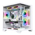 Armaggeddon Aquaron WiBO micro ATX Gaming PC Case - White AQUARONWIBOWHT