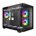 Armaggeddon Aquaron X-Curve 285 M-ATX Gaming PC Case Black AQUARONXCURVE258BLK