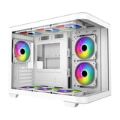 Armaggeddon Aquaron X-Curve 285 M-ATX Gaming PC Case White AQUARONXCURVE258WHT