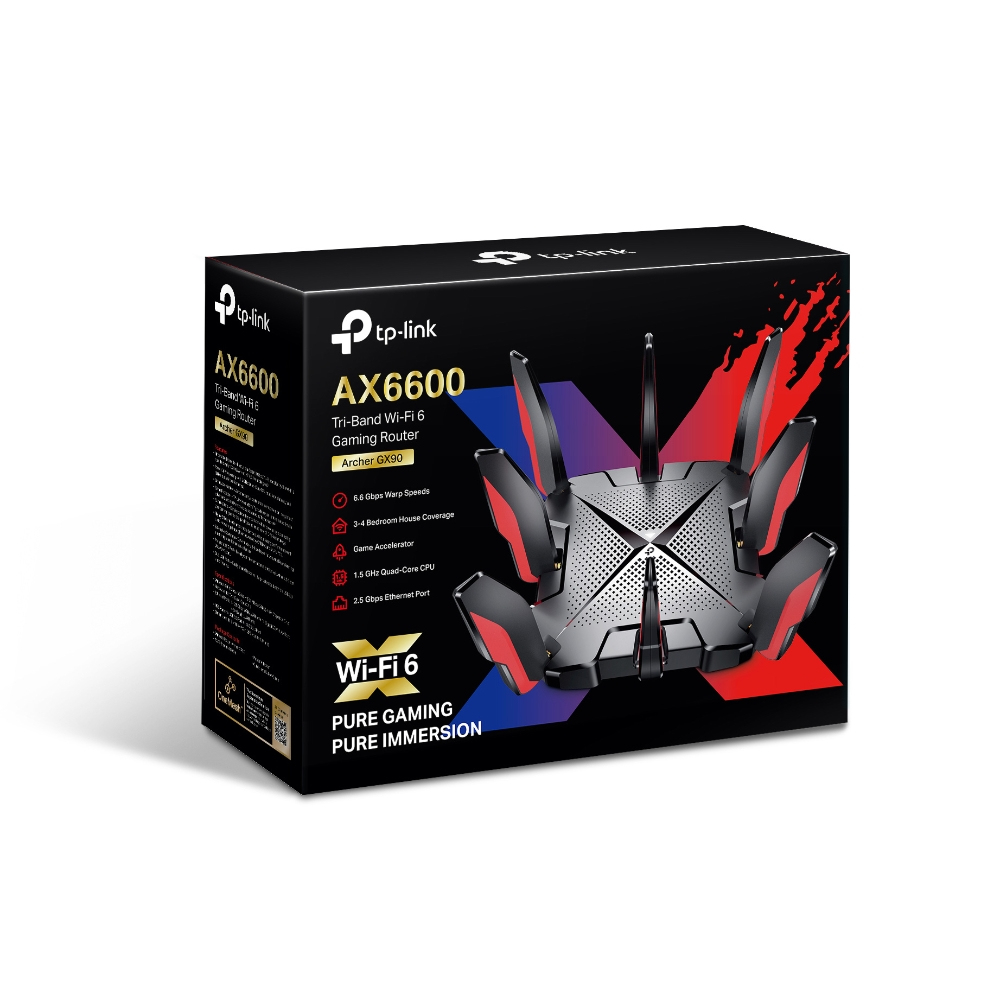 Tp Tower Computer TP-Link Archer GX90 AX6600 Tri-Band Wi-Fi 6 Gaming Router - FOCI ...