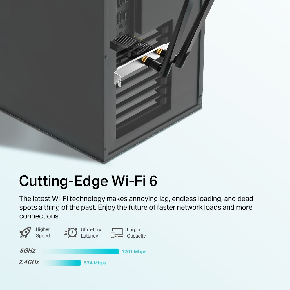TP-Link Archer TX20E AX1800 Wi-Fi 6 Bluetooth 5.2 PCIe Adapter - Image 4