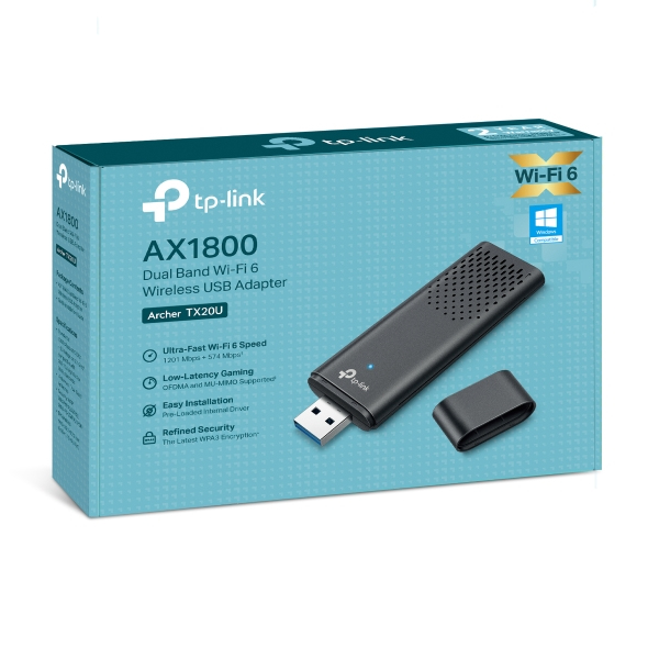 TP-Link Archer TX20U AX1800 Dual-Band Wi-Fi 6 USB Adapter - Image 3