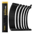 Antec 300mm Sleeved Braided Power Extension Cable Kit AT-ECAB-BK300-C1P4-BK