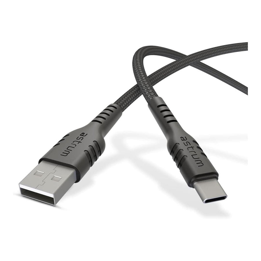 Astrum 3m UAC20B USB-A to USB-C 3A Braided Cable Black AUAC3010BB
