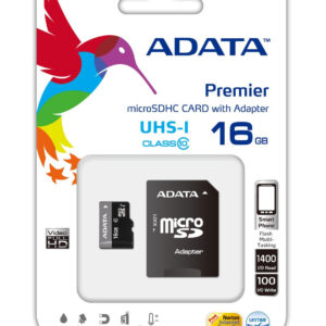 ADATA Premier MicroSDHC UHS-I U1 Class10 16GB Memory Card AUSDH16GUICL10-RA1