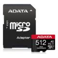 ADATA High Endurance 512GB UHS-I Class 10 MicroSDXC Memory Card AUSDX512GUI3V30SHA2-RA1