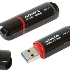 ADATA 128GB Type-A Portable USB Flash Drive Black AUV150-128G-RBK