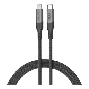 Astrum VMCC100 2m Braided 100W USB-C Male to Male Cable Black AVMCC10020D
