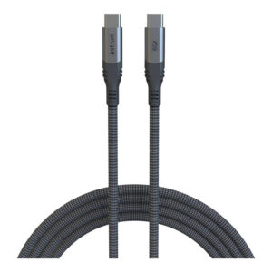 Astrum 1.2m VMCC60 60W USB-C to USB-C Braided Cable Grey AVMCC6012D