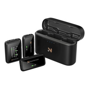 NearStream AWM20T AI Noise-Canceling Premium Lavalier Dual Wireless Microphones