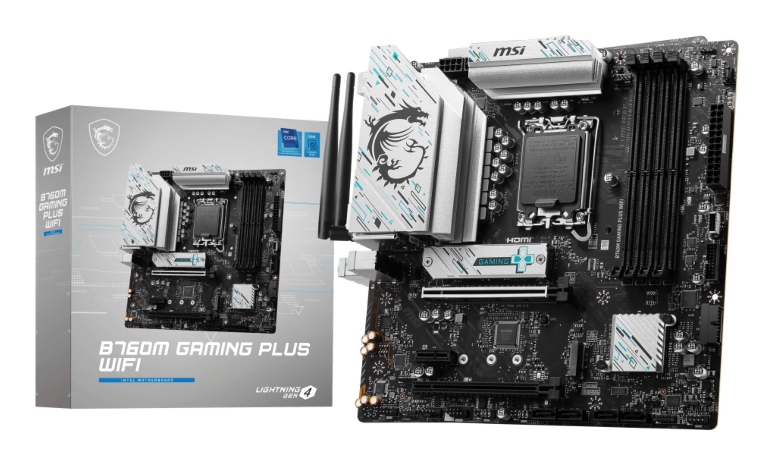MSI B760M Gaming Plus Wi-Fi Intel LGA 1700 micro ATX Motherboard