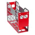 Fellowes Bankers Box Plastic Containers Slatted Econo Container - Red 4pk BB-SE-CNT-RED