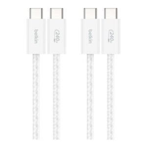 Belkin BoostCharge Type-C Male to Male USB Cable 1.5m White BBD009HQ05WH2PK