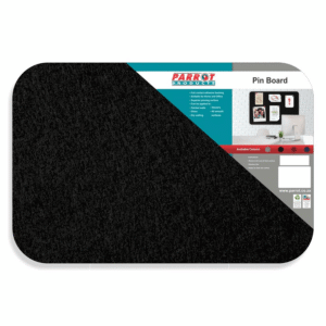 Parrot Adhesive Pin Board (No Frame – 450*300mm – Black)